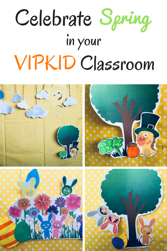 Read about how to include Spring into your classroom. Artwork credit goes to VIPKID Teacher Christina and other artists.